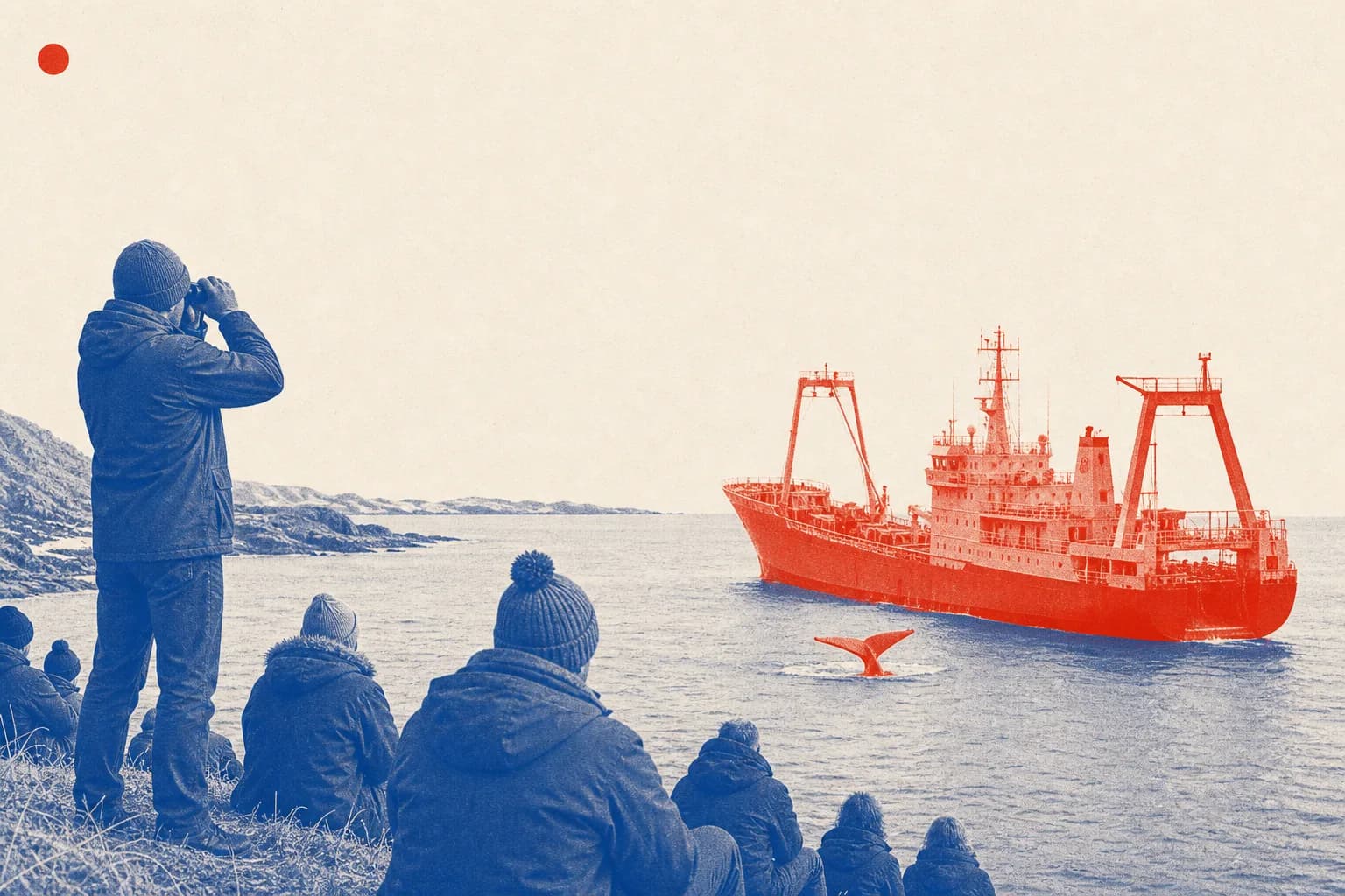 Editorial illustration for EU position at International Whaling Commission meetings