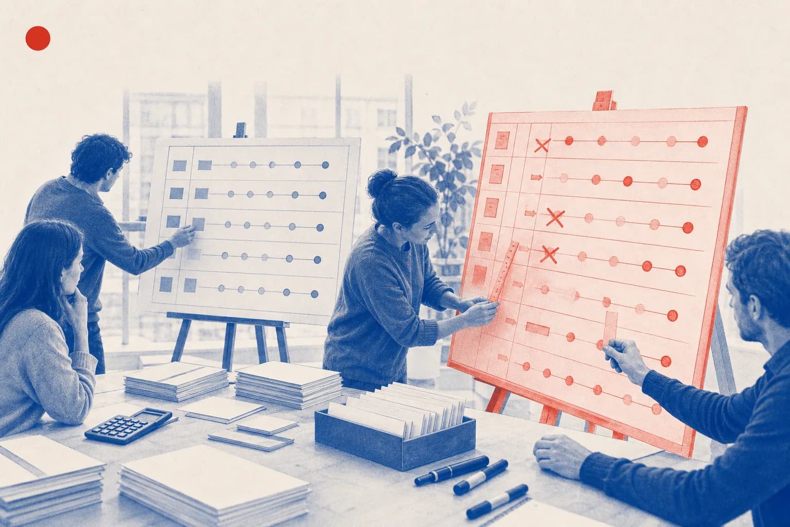 Editorial illustration of The updated recovery-plan milestone board and target sheets for Portugal Recovery and Resilience Plan Decision Amendment
